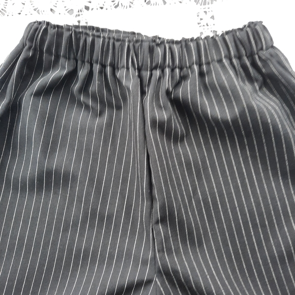 Pinstripe Suit Pants & Top Vintage Poly Fabric - Picture 3 of 11